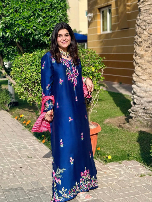 Navy Noir Kaftan